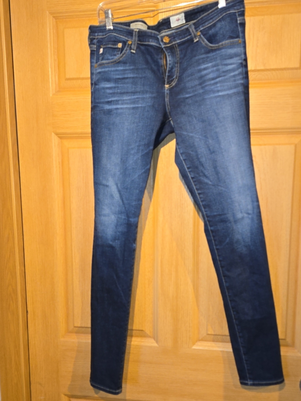 Ag Adriano Goldschmied Dark Blue Skinny Jeans